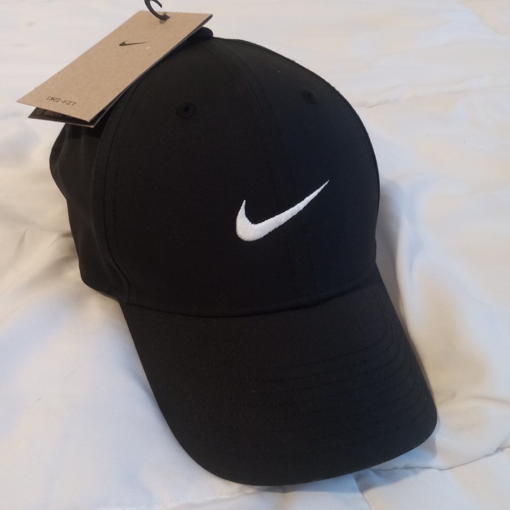 Nike Black Cap with White Logo